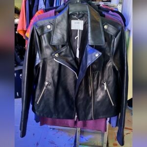 Old Navy medium black moto jacket
